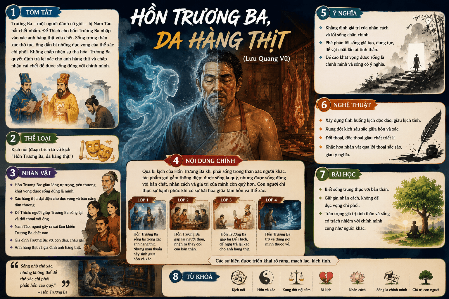 Infographic Hồn Trương Ba, da hàng thịt 