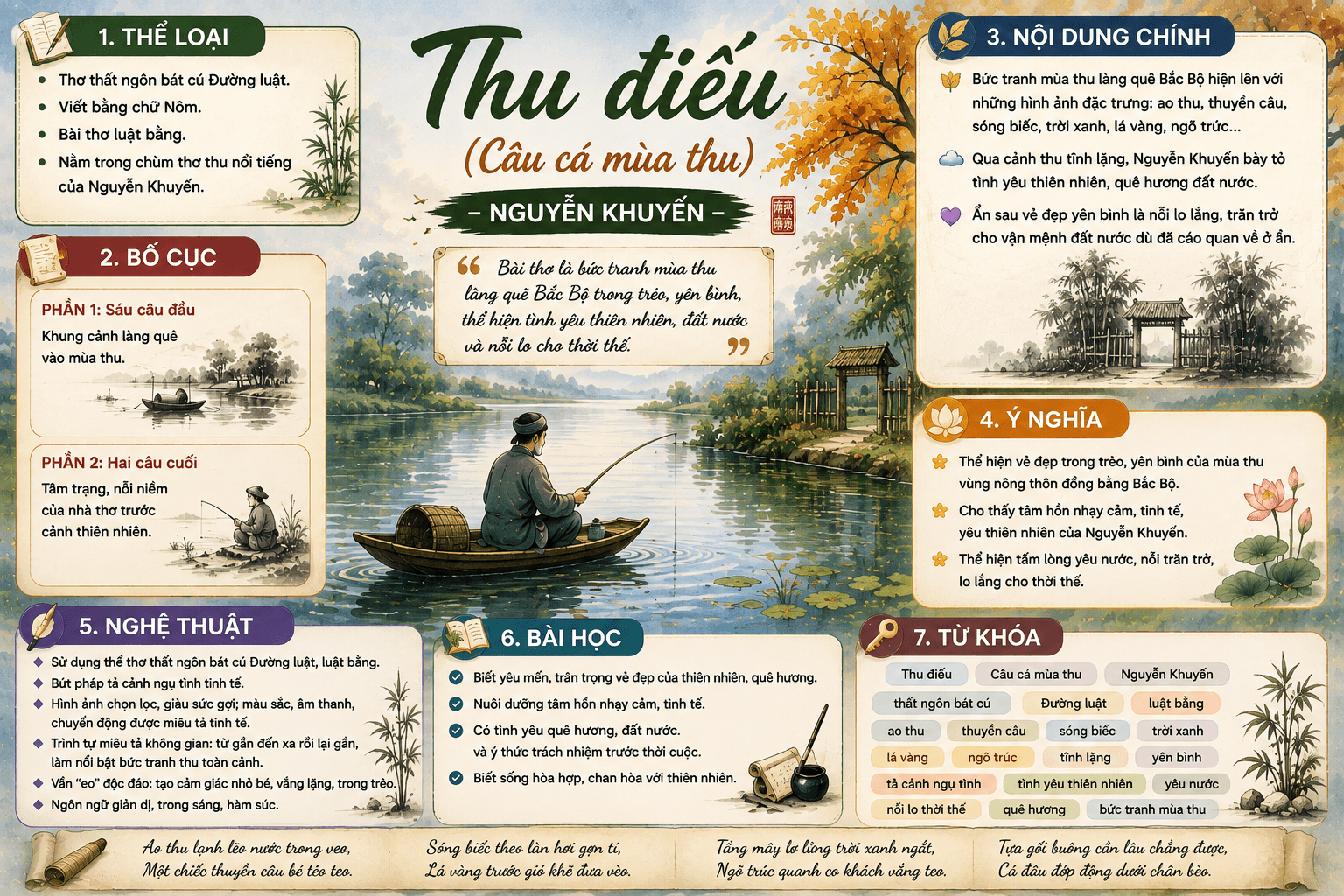 Infographic Câu cá mùa thu