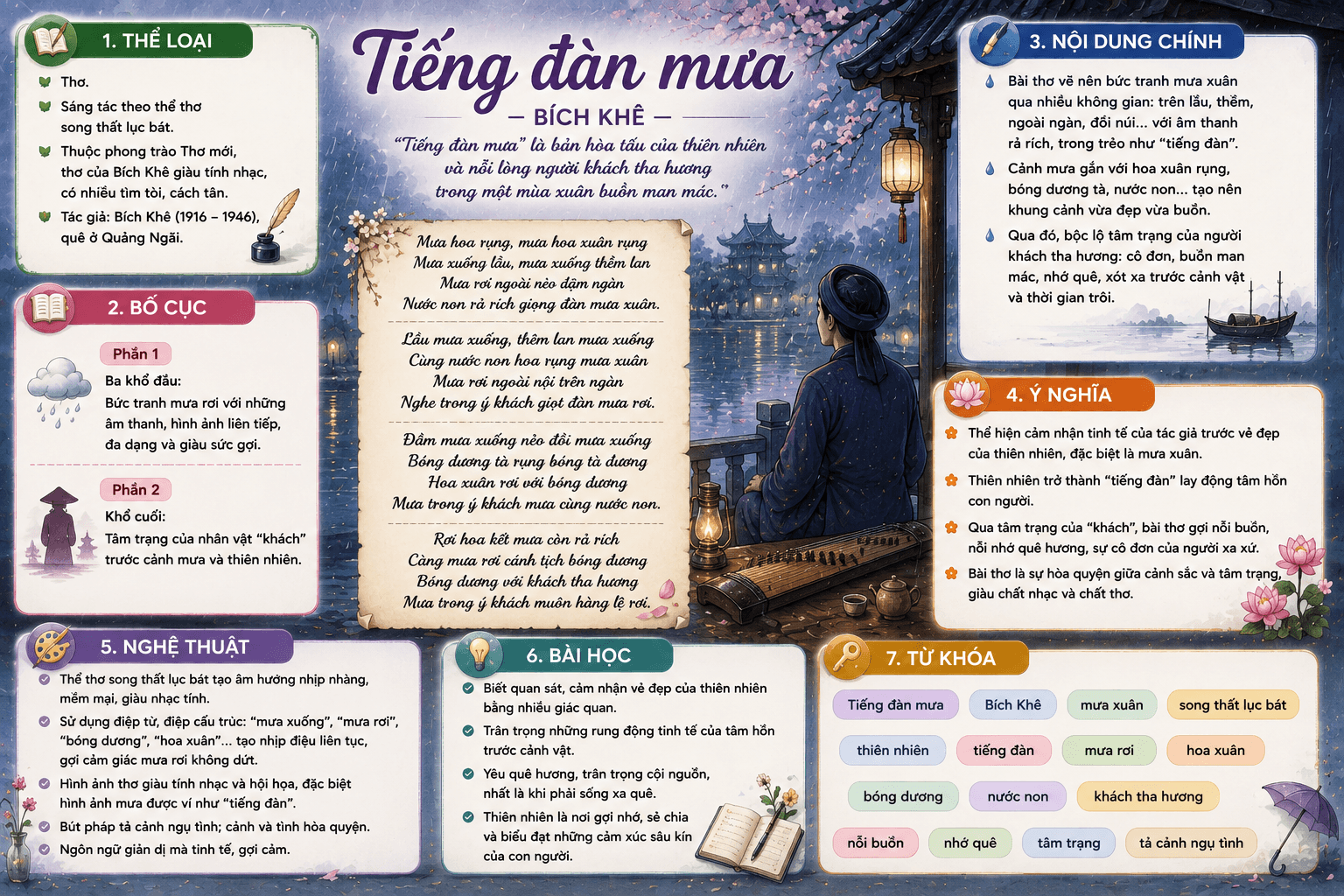 Infographic Tiếng đàn mưa