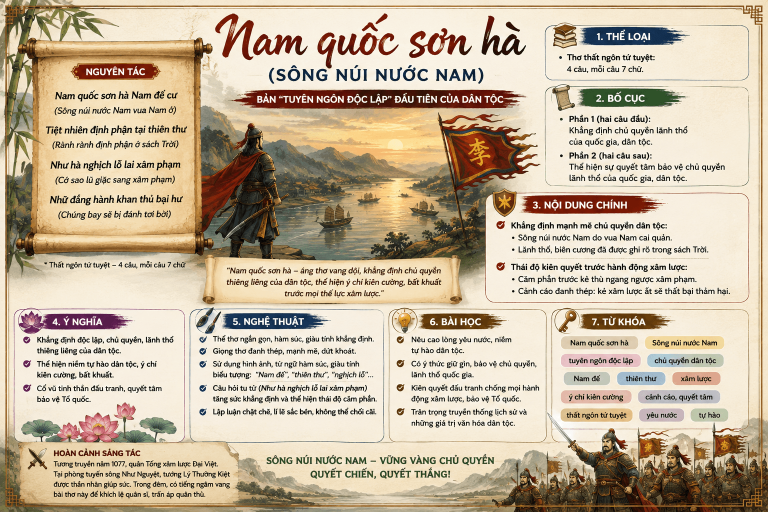 Infographic Sông núi nước Nam