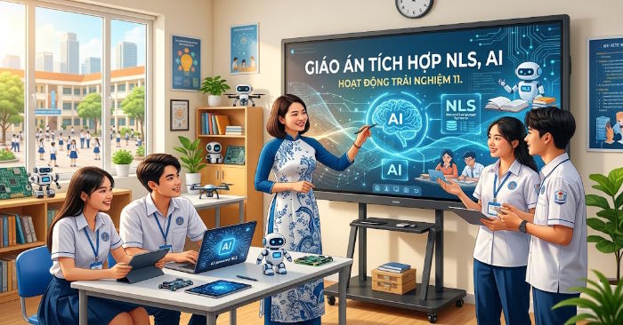 Giáo án Hoạt động trải nghiệm 11 tích hợp Năng lực số, AI 