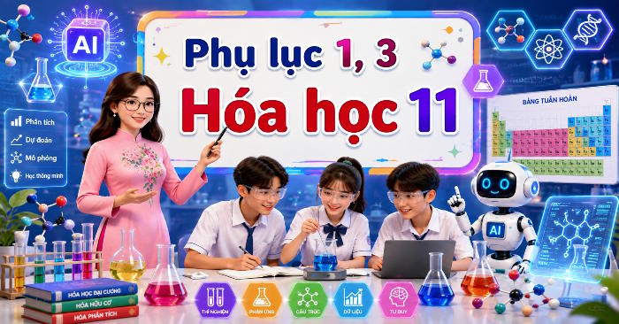 Phụ lục 1, 3 Hóa học 11 tích hợp Năng lực số