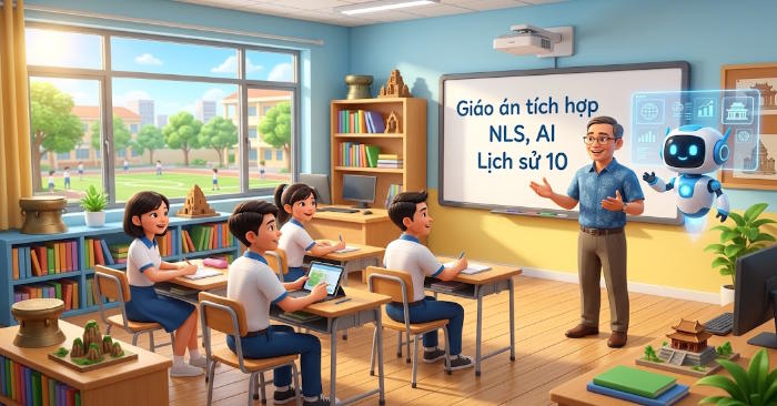 Giáo án Lịch sử 10 tích hợp Năng lực số, AI