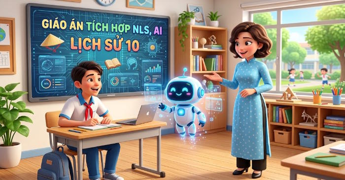 Giáo án Lịch sử 10 tích hợp Năng lực số, AI 