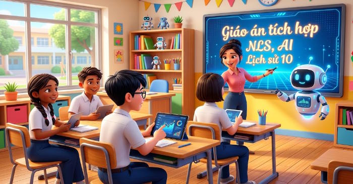  Giáo án Lịch sử 10 tích hợp Năng lực số, AI 