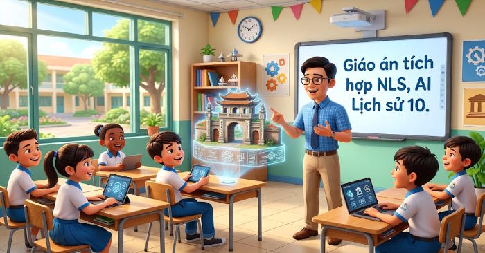 Giáo án tích hợp NLS, AI Lịch sử 10 Thực hành chủ đề 1 và 2  