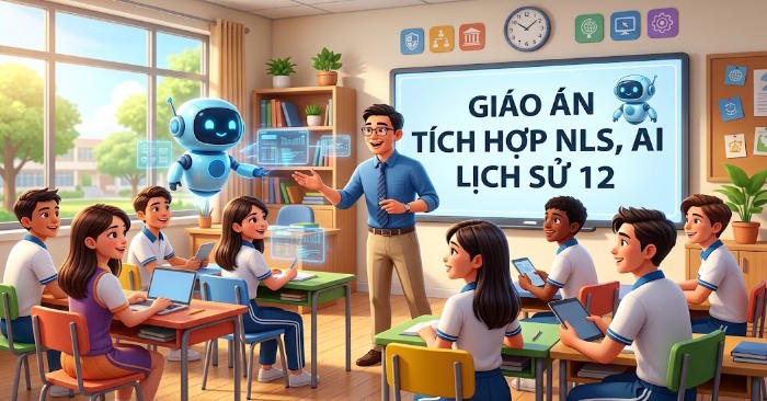 Giáo án Lịch sử 12 tích hợp năng lực số, AI 
