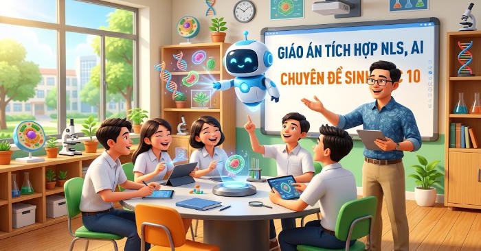 Giáo án chuyên đề Sinh học 10 tích hợp Năng lực số, AI 