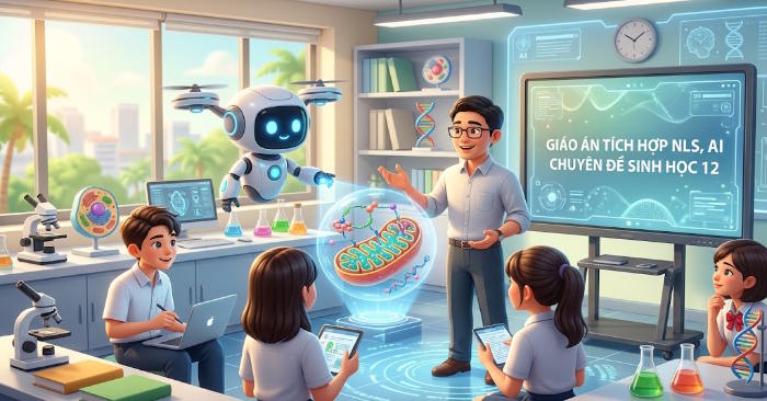 Giáo án Chuyên đề Sinh học 12 tích hợp Năng lực số, AI