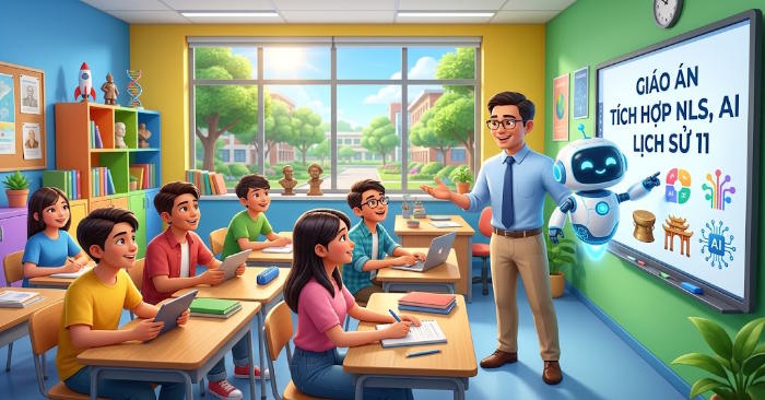 Giáo án Lịch sử 11 Bài 6 tích hợp Năng lực số, AI 