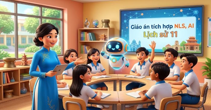Giáo án Lịch sử 11 Bài 11 tích hợp Năng lực số, AI