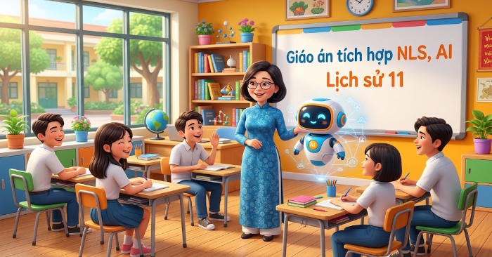Giáo án Lịch sử 11 Thực hành chủ đề 4 tích hợp Năng lực số, AI