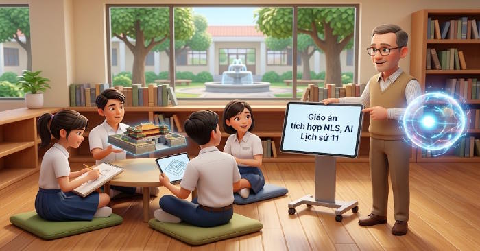Giáo án Lịch sử 11 Bài 3 tích hợp Năng lực số, AI 