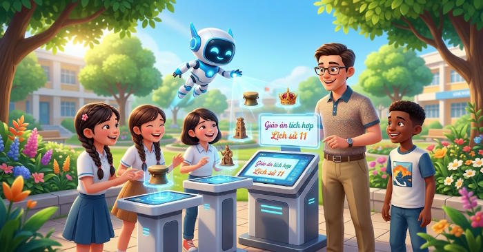 Giáo án Lịch sử 11 Bài 8 tích hợp Năng lực số, AI
