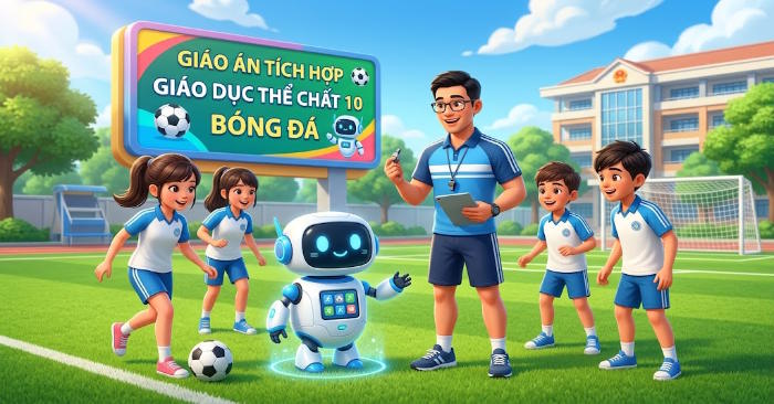 Giáo án Giáo dục thể chất 10 Bóng đá tích hợp Năng lực số