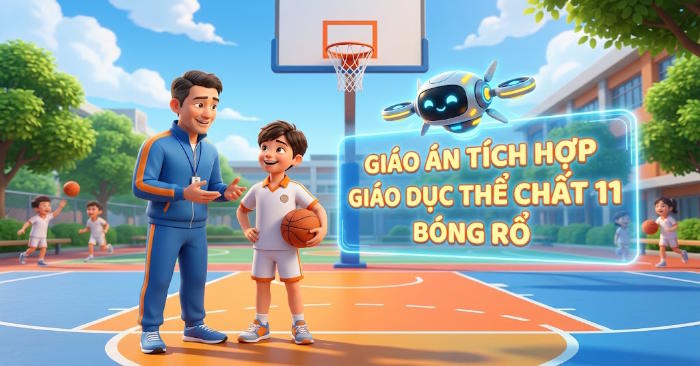 Giáo án tích hợp Năng lực số Giáo dục thể chất 11 Bóng rổ