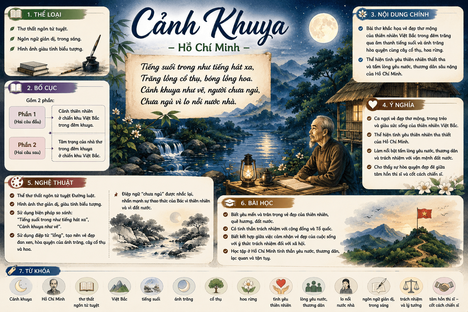Infographic Cảnh khuya