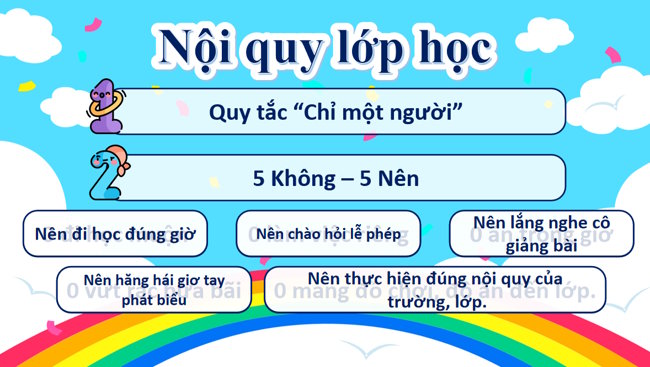  PowerPoint chào đón học sinh lớp 1 