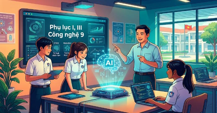 Phụ lục 1, 3 Công nghệ 9 tích hợp năng lực số