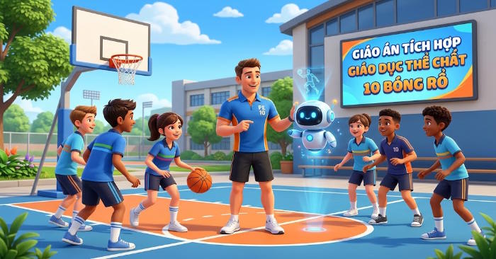 Giáo án tích hợp Năng lực số Giáo dục thể chất 10 Bóng rổ