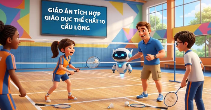 Giáo án Giáo dục thể chất 10 Cầu lông tích hợp Năng lực số