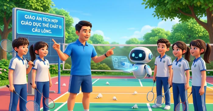Giáo án Giáo dục thể chất 10 Cầu lông tích hợp Năng lực số
