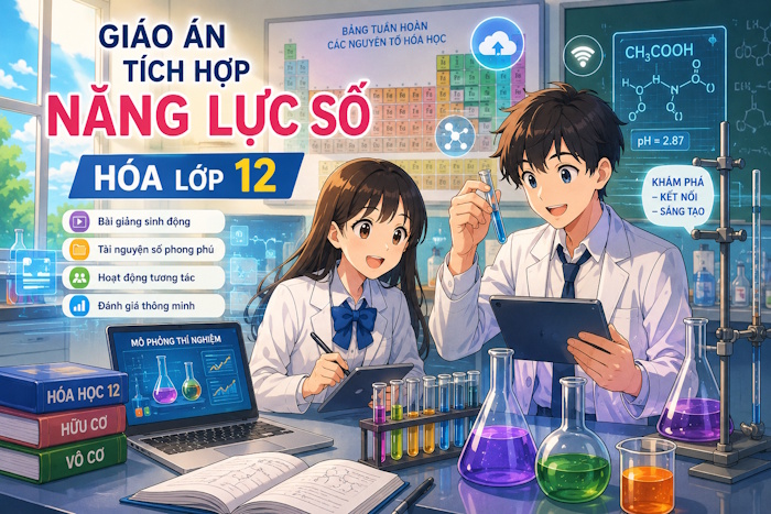Giáo án tích hợp năng lực số Hóa học lớp 12