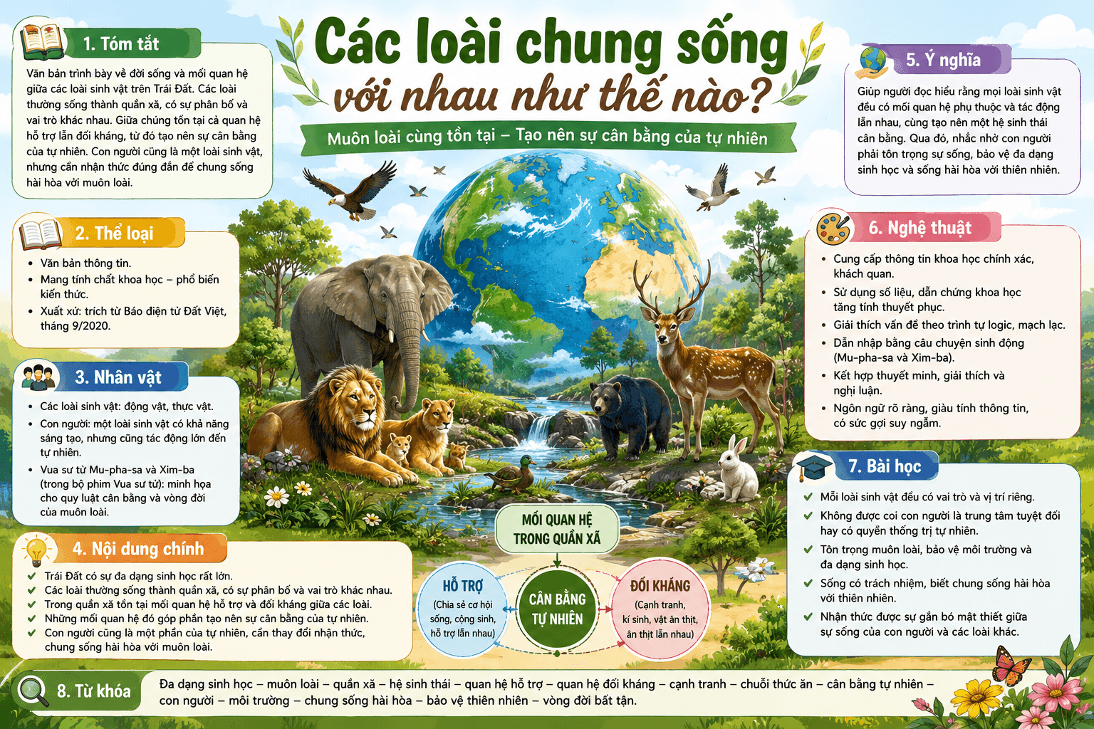 Infographic Các loài chung sống với nhau như thế nào