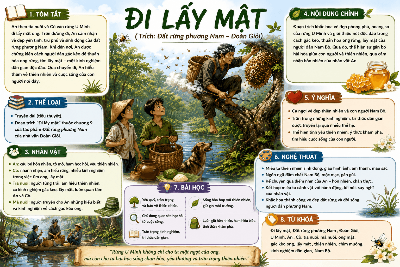 Infographic Đi lấy mật