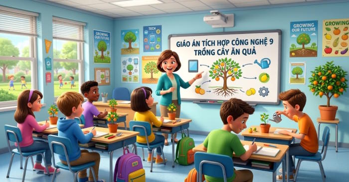 Giáo án Công nghệ 9 – Trồng cây ăn quả tích hợp Năng lực số
