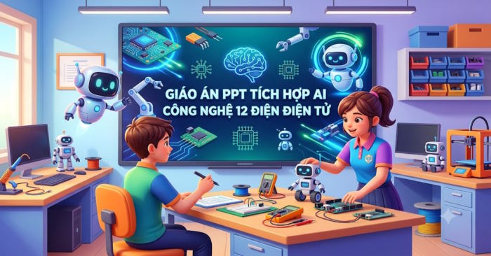 Giáo án PowerPoint tích hợp AI Công nghệ 12 Điện Điện tử
