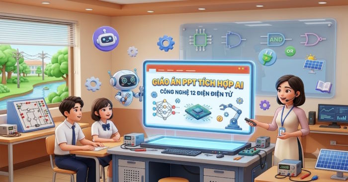 PPT tích hợp AI Công nghệ Công nghiệp 12 Học kì 1