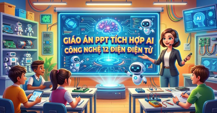 Giáo án PPT Công nghệ 12 Điện Điện tử tích hợp AI 