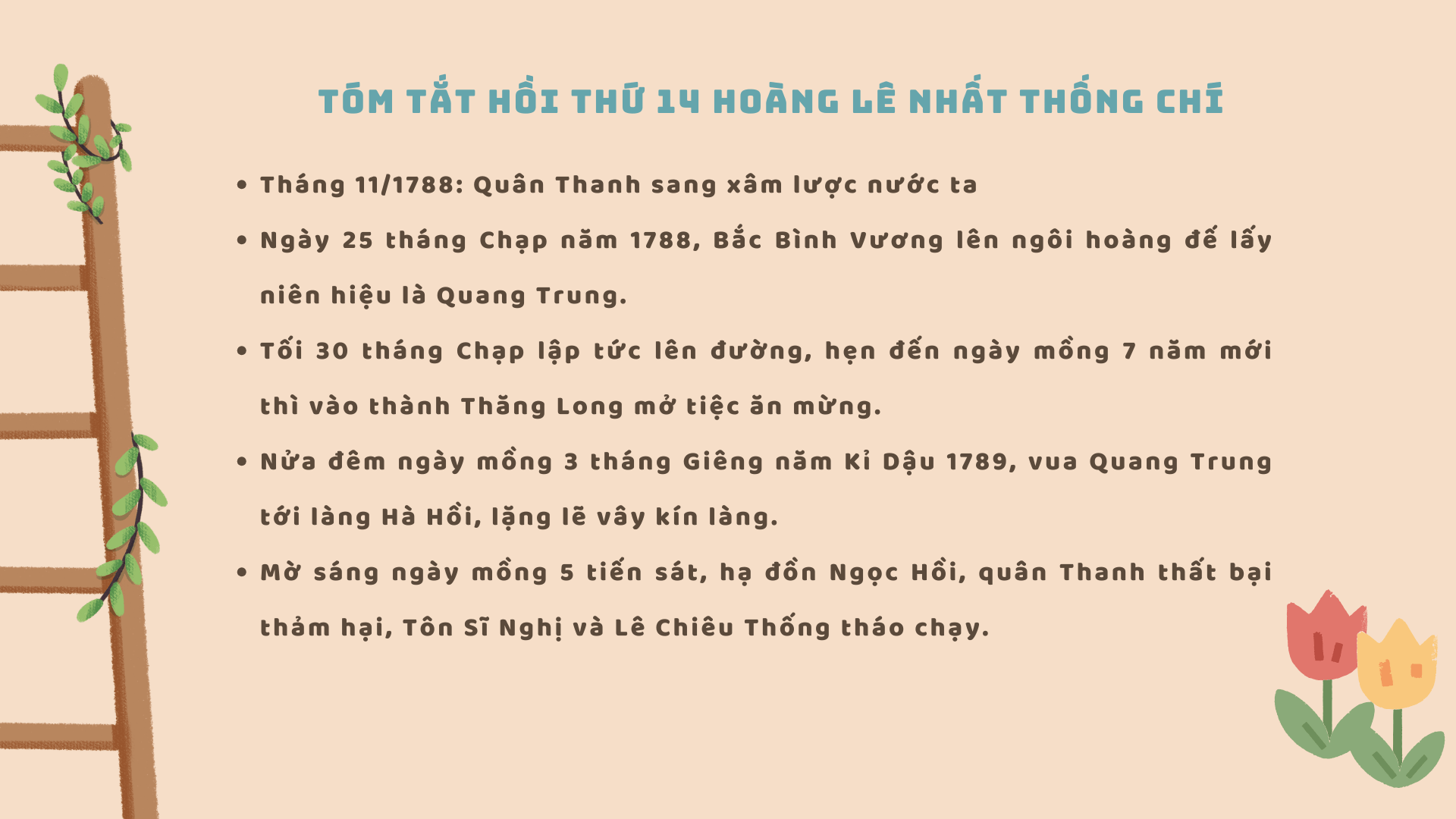 Tóm tắt hồi thứ 14 Hoàng Lê nhất thống chí 