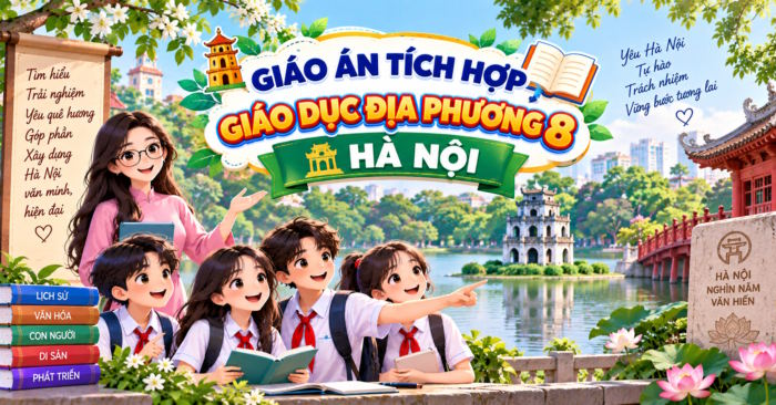 Giáo án tích hợp Năng lực số Giáo dục địa phương 8 Hà Nội
