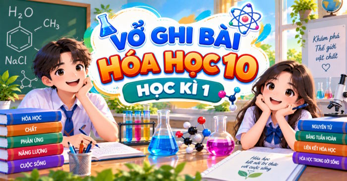 Vở ghi bài Hóa học 10 Học kì 1