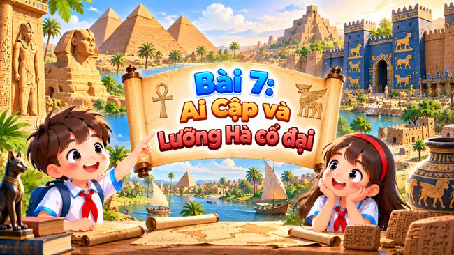 Giáo án PPT tích hợp AI Lịch sử 6 Bài 7