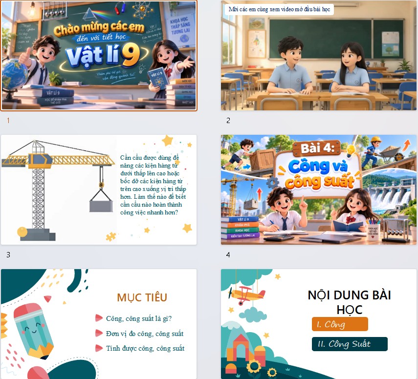 Bài giảng PowerPoint Vật lí 9 tích hợp AI