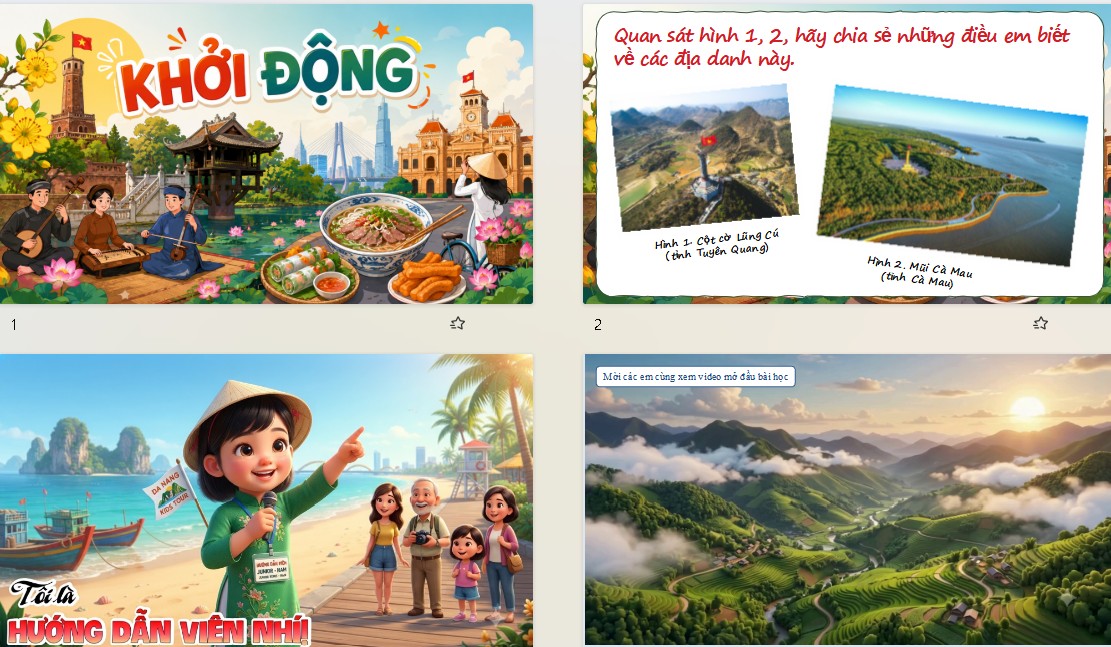Giáo án điện tử Lịch sử Địa lí 5 tích hợp AI Bài 1