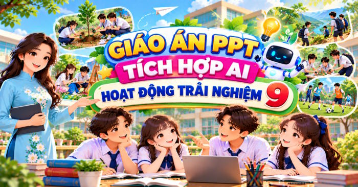 Giáo án PowerPoint tích hợp AI Hoạt động trải nghiệm 9