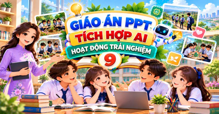 Giáo án PowerPoint tích hợp AI Hoạt động trải nghiệm 9
