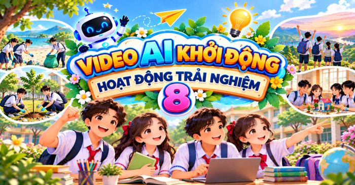 Video AI khởi động Hoạt động trải nghiệm lớp 8 
