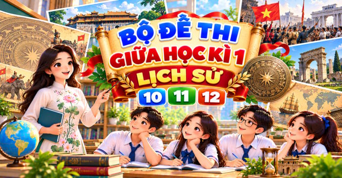 Đề kiểm tra giữa kì 1 Lịch sử 10 11 12