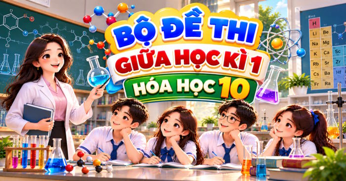 Đề thi giữa học kì 1 Hóa học 10 