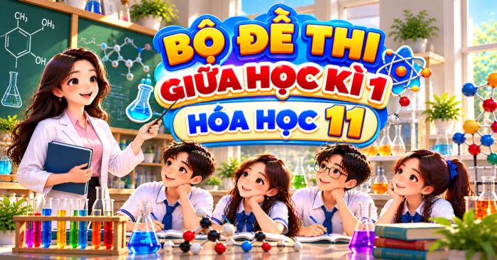 Bộ đề kiểm tra giữa học kì 1 Hóa học 11