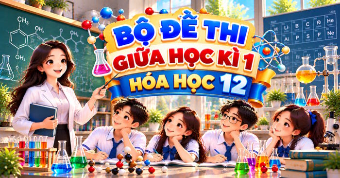 Đề thi giữa học kì 1 Hóa học 10, 11, 12 