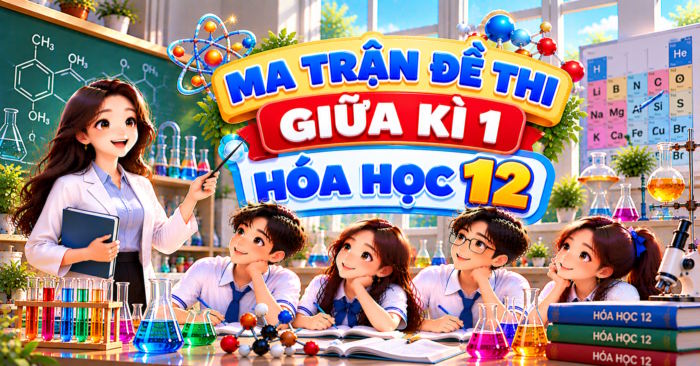 Ma trận đề thi giữa học kì 1 Hóa học 11