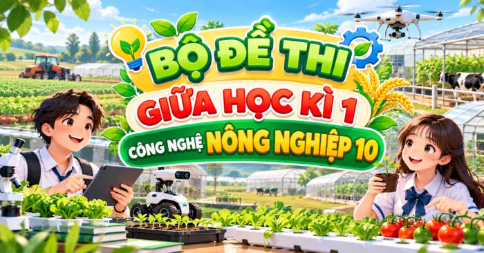 Đề kiểm tra giữa học kì 1 Công nghệ Nông nghiệp 10