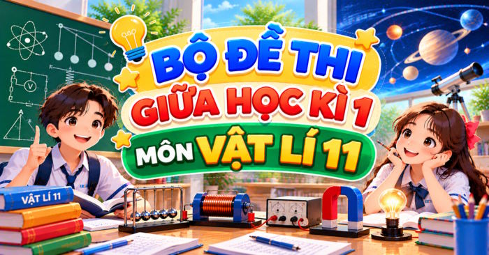 TOP 4 Đề thi giữa kì 1 Vật lí 11 