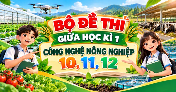  Đề thi Công nghệ Nông nghiệp 10, 11, 12 